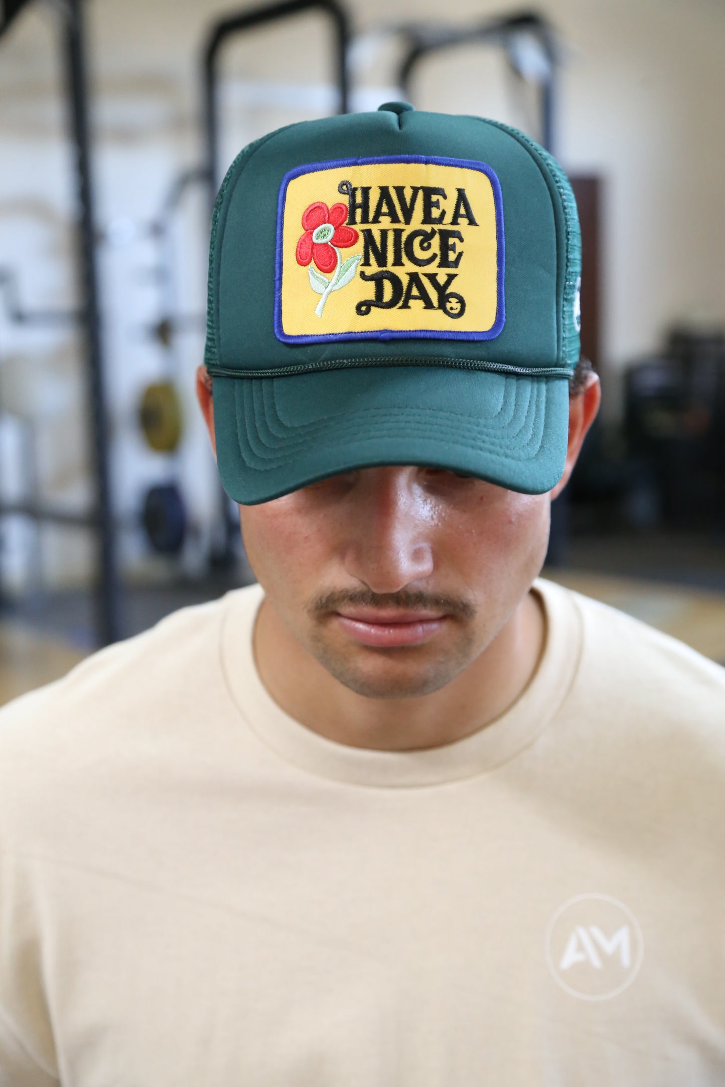 Have A Nice Day Vintage Patch Trucker Hat