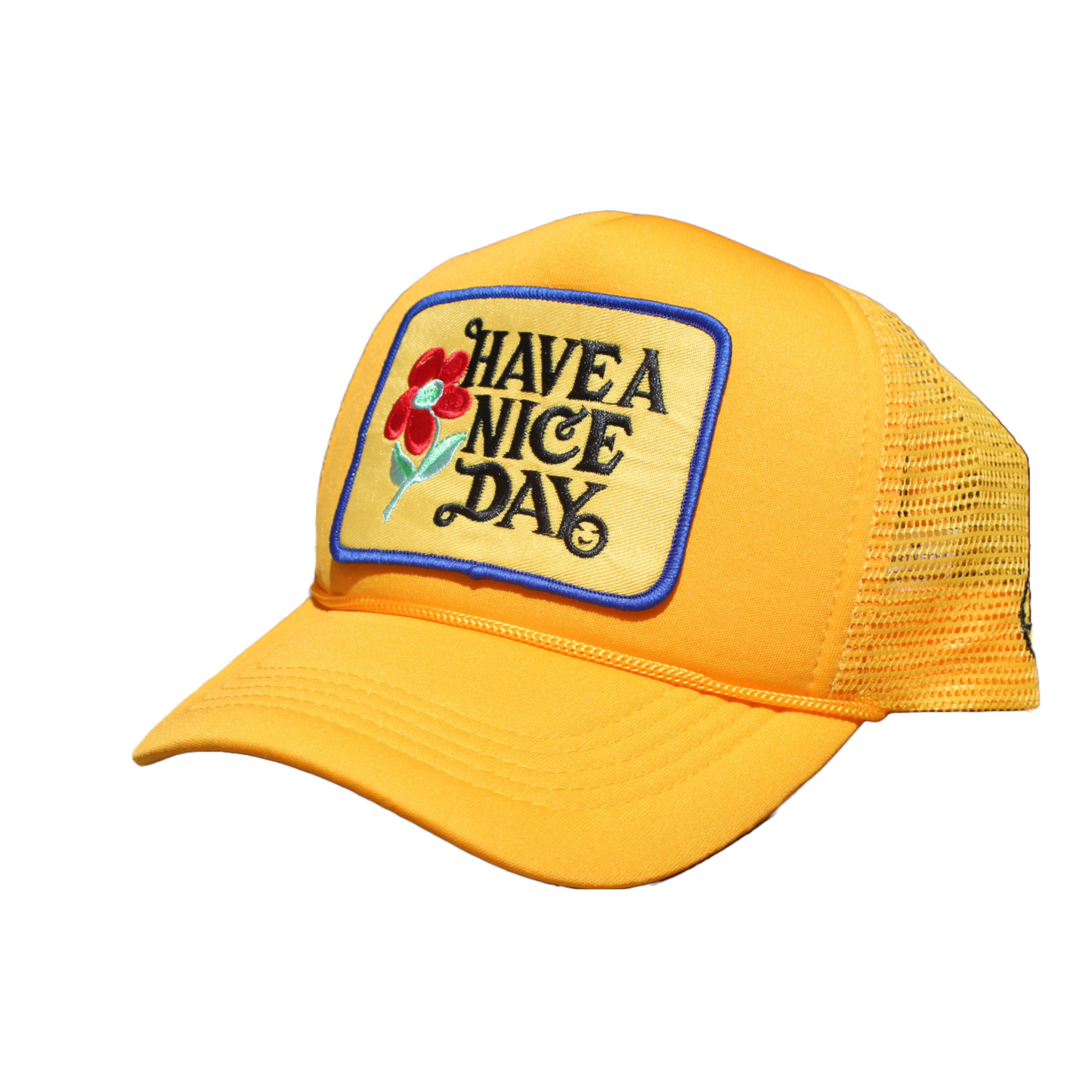 Have A Nice Day Vintage Patch Trucker Hat