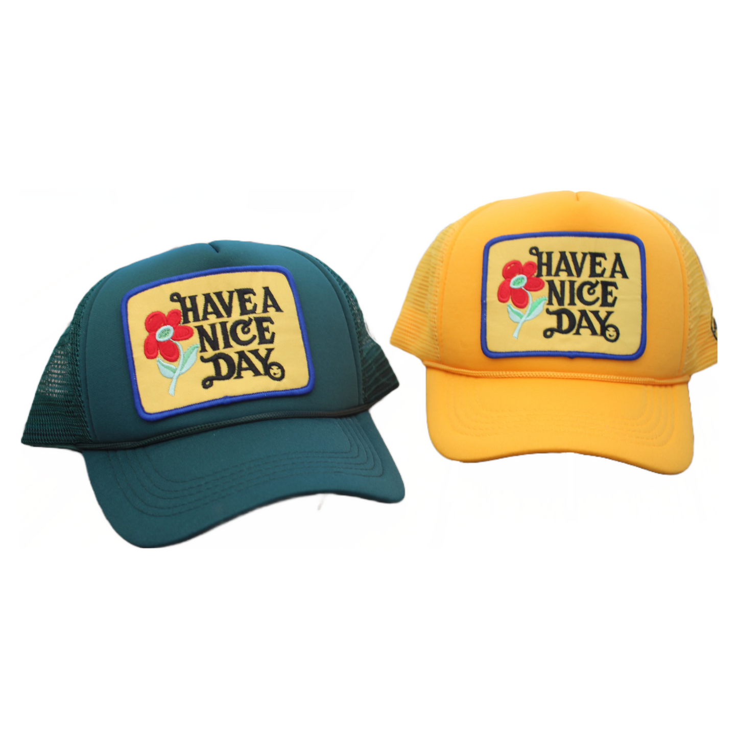 Have A Nice Day Vintage Patch Trucker Hat